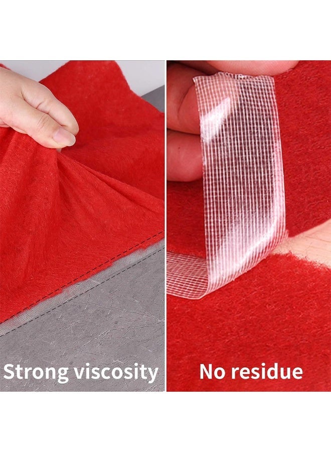 Double Sided Fabric Adhesive Tape for Clothing, 2cmx20m(0.79inchx66ft) Strong Adhesive Two-Face Tape, Heavy Duty Double Sided Tape for Carpet Clothes Curtain Ramadan - Image 5